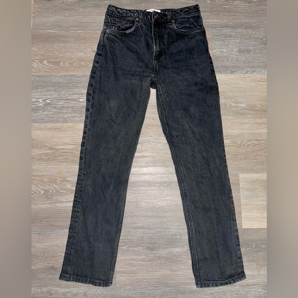 Reformation Liza Ultra High Rise Straight Black Jeans - Size 28 - Picture 2 of 10